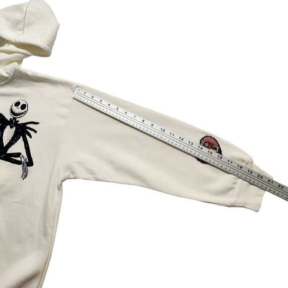 The Nightmare Before Christmas Womens Hoodie Fleece Zip Embroidery Patch XL‎ - Picture 5 of 12